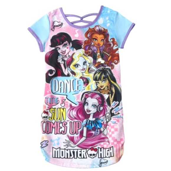 Monster High Girls Blue Nightgown - Picture 1 of 1